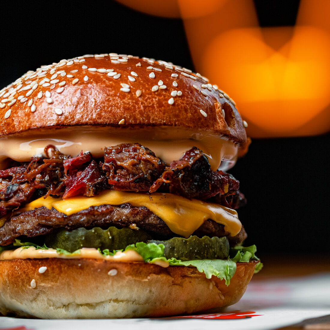 The Dakota Smoke and Truffle burger